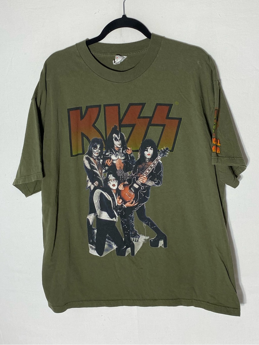 KISS Army "Official Member Loud and Proud Since 1975" Green Graphic Tee XL